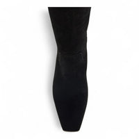 Dantelle Suede Block Heel Tall Boots - BOOTS