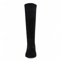 Dantelle Suede Block Heel Tall Boots - BOOTS
