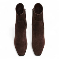 Dusty Square Toe Suede Ankle Bootie - BOOTIES