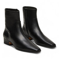 Dusty Square Toe Suede Ankle Bootie - BOOTIES