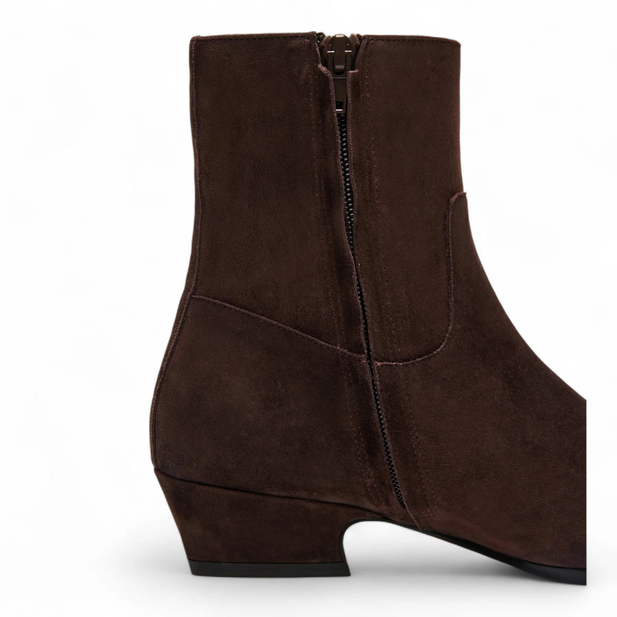 Dusty Square Toe Suede Ankle Bootie - BOOTIES