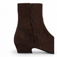 Dusty Square Toe Suede Ankle Bootie - BOOTIES