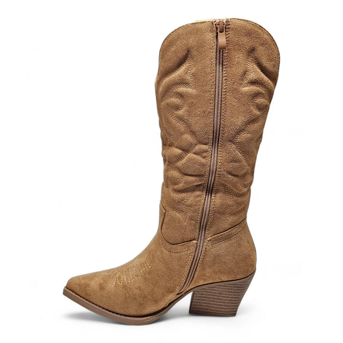 Elk Country Girl Charm Cowgirl Boot - Camel
