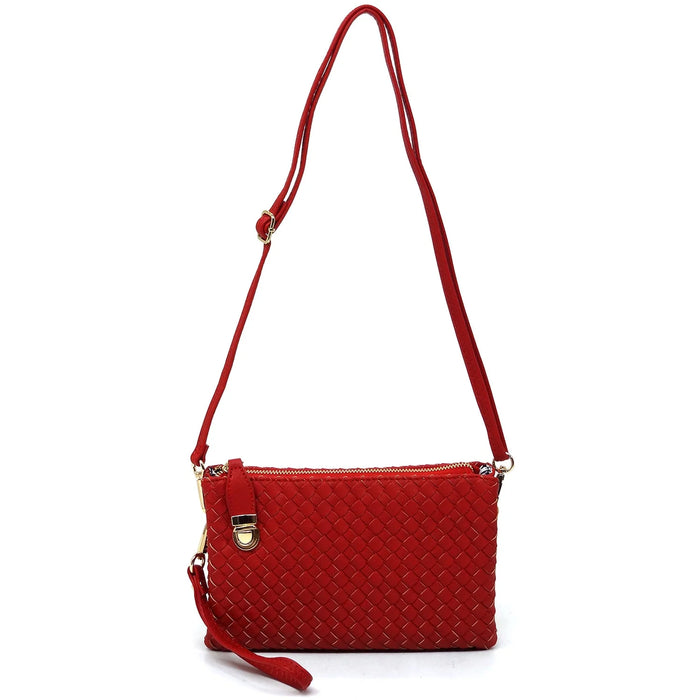 Everyday Woven Buckle Bag - Turquoise