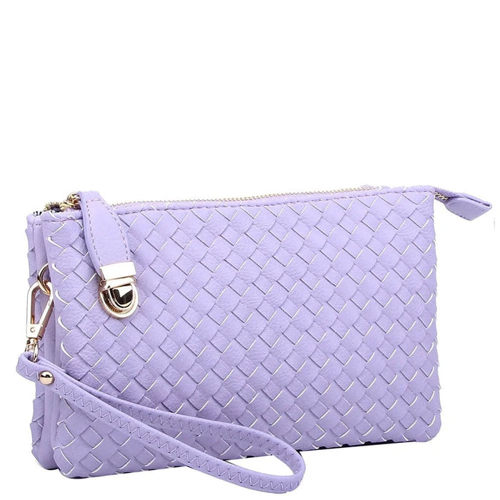 Everyday Woven Buckle Bag - Lavender