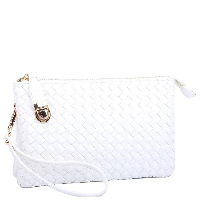 Everyday Woven Buckle Bag - White