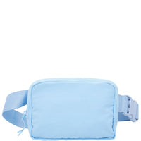 Light blue Everywhere Belt Bag with adjustable strap for convenience and style