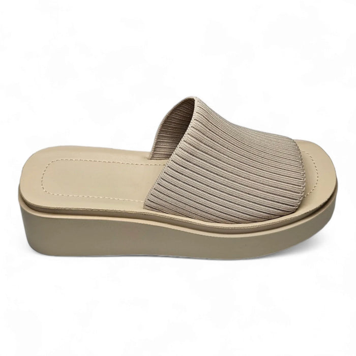 Platform Slinky Slide Sandals Shoes On Del Mar