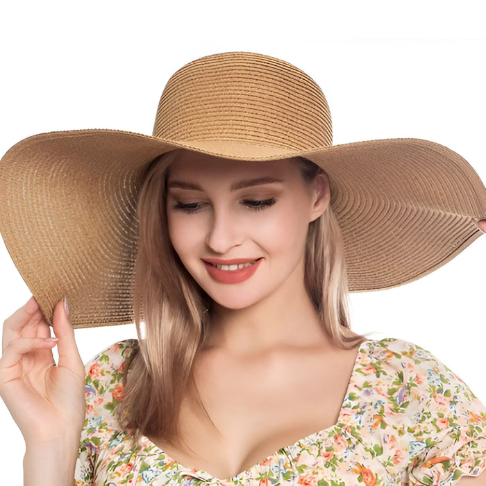 Floppy Oversized Sun Hat - Khaki
