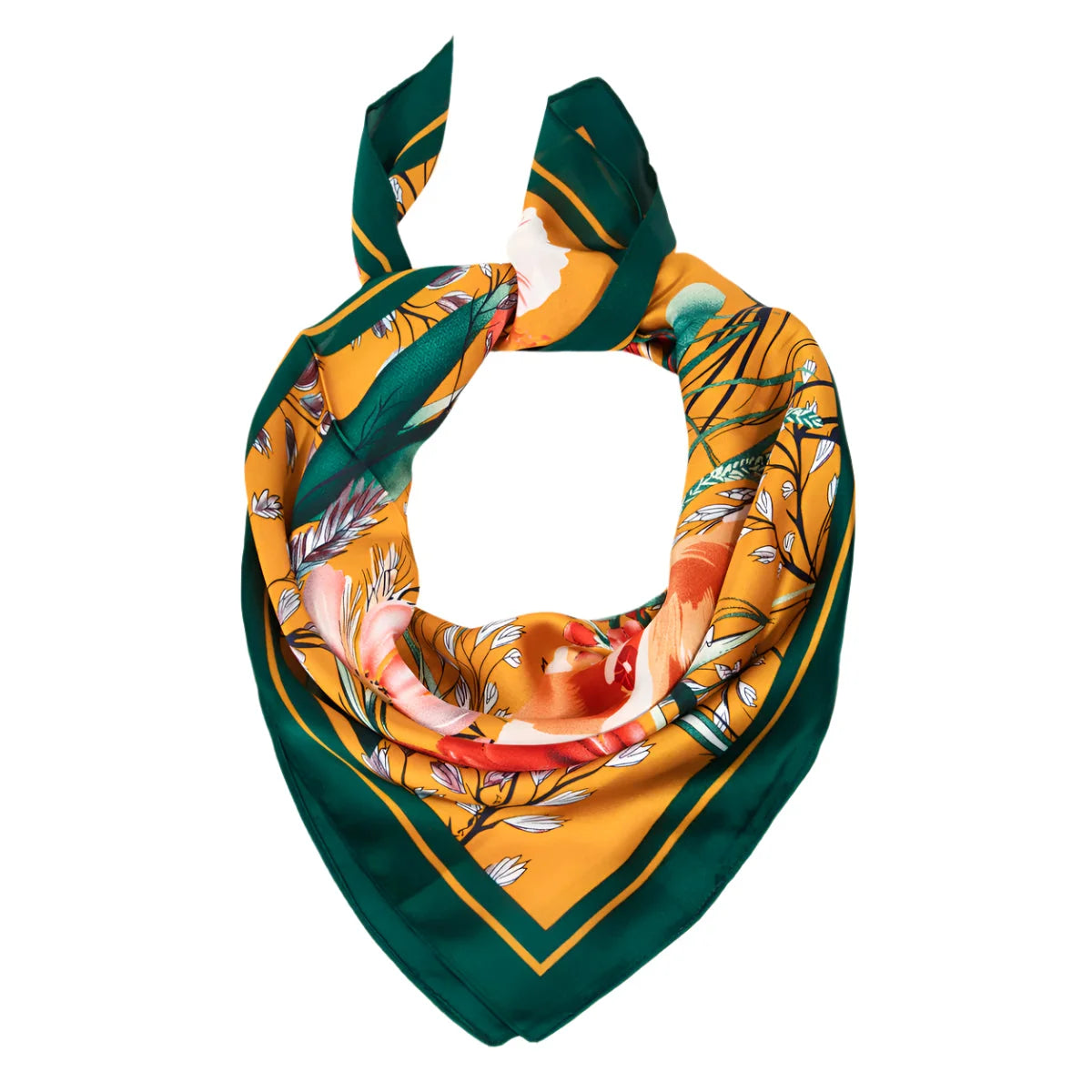 Floral Garden Print Bandana Scarf - Multi - SCARVES