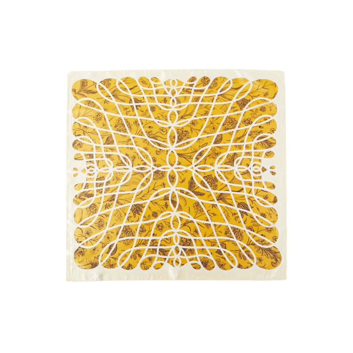 Floral Line Pattern Scarf - Multi