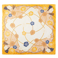 Flower And Rope Pattern Scarf - Orange - SCARVES