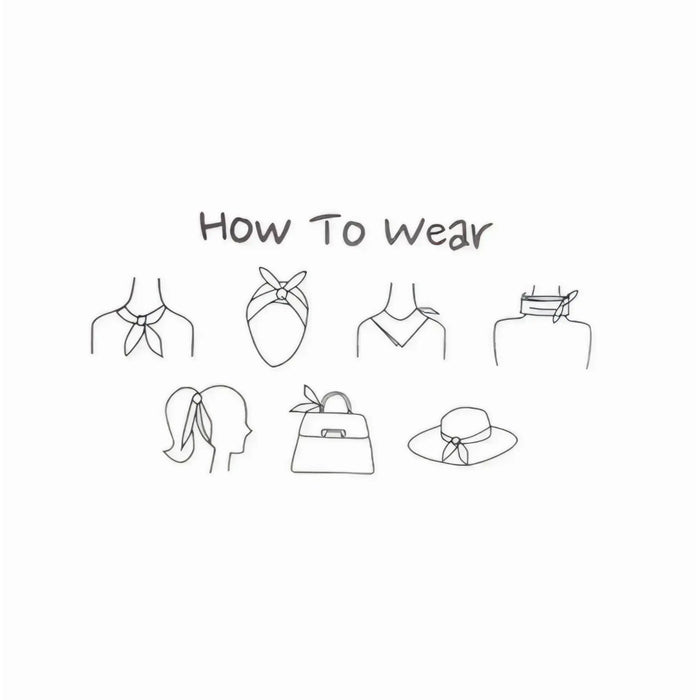 Guide on how to wear a Chic Neckerchief Floral Scarf with stylish options