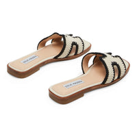 Two-tone woven slide sandals from Steve Madden Hadyn collection for stylish comfort