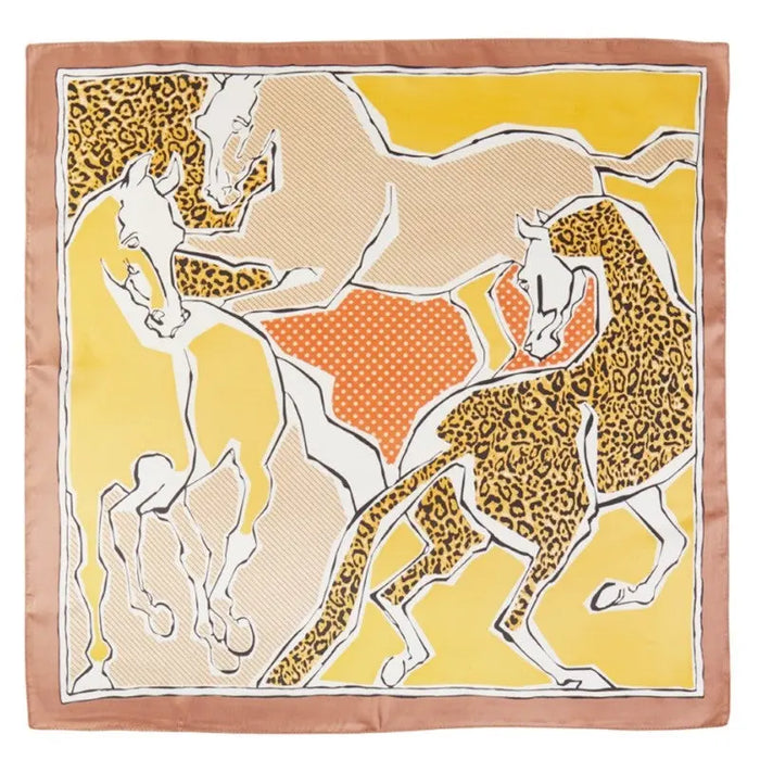 Horse Art Print Scarf - Mauve - SCARVES