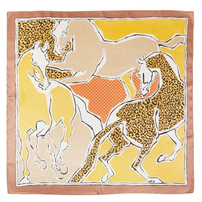 Horse Art Print Scarf - Mauve - SCARVES