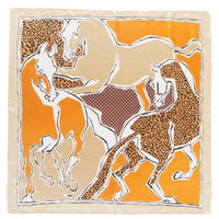 Horse Art Print Scarf - Orange - SCARVES