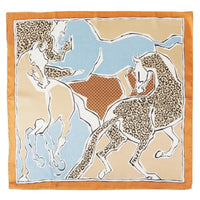 Horse Art Print Scarf - Taupe - SCARVES