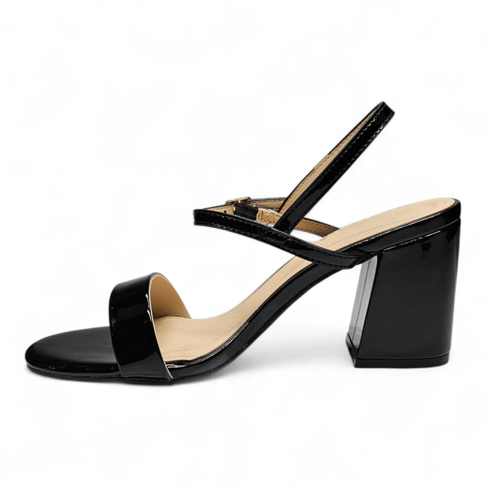 Inflate One Band Instep Strap With Sling Heels - Black