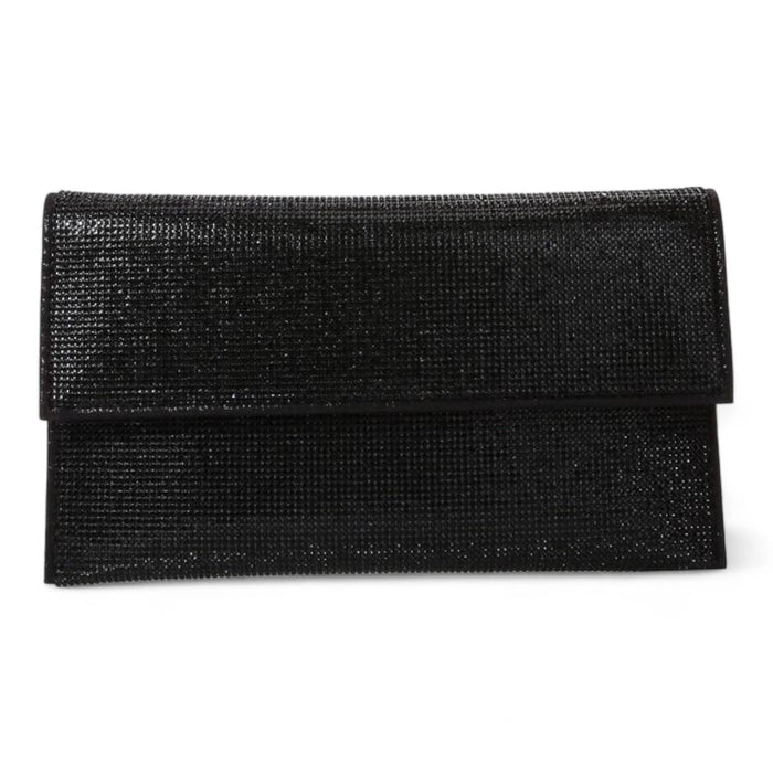 Katie Jeweled Rhinestone Clutch Bag - Black