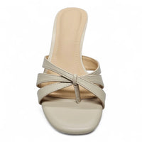 Keep Strappy Thong Kitten Heel Mule Sandals HEELS