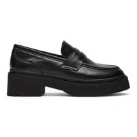Langsten Sleek Platform Lug Loafer - Black / 6 - MULES & LOAFERS