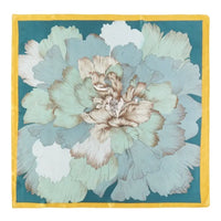 Large Blooming Flower Print Scarf - Teal - SCARVES