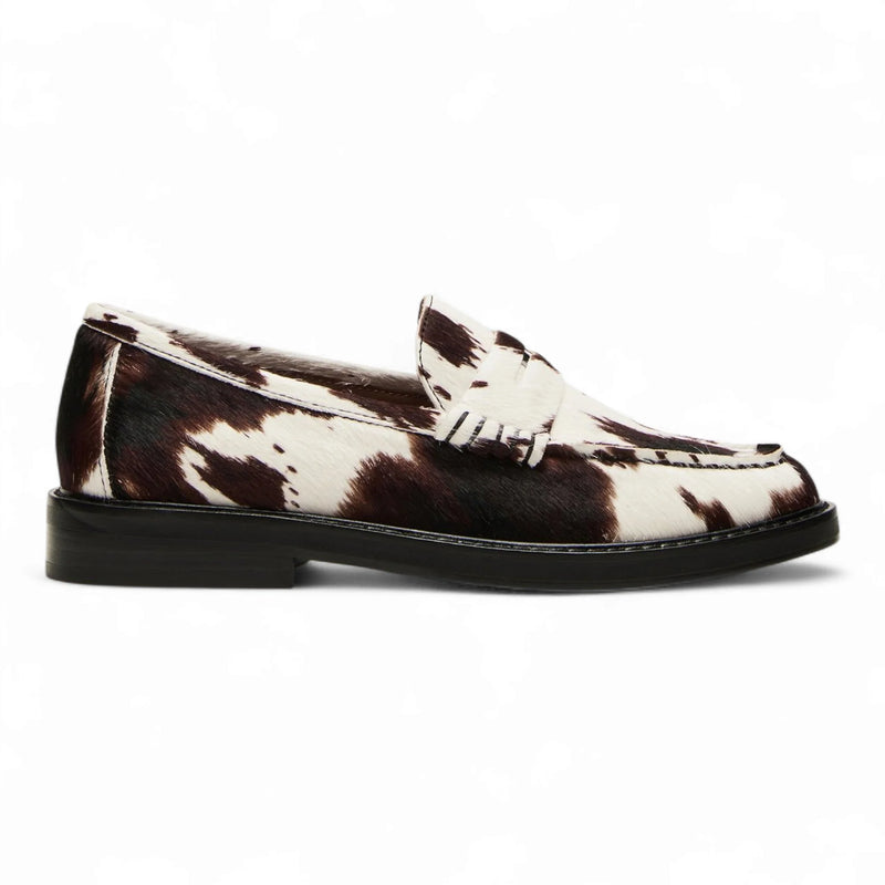 Madison Penny Loafer - Brown Cow Print / 6 - MULES & LOAFERS