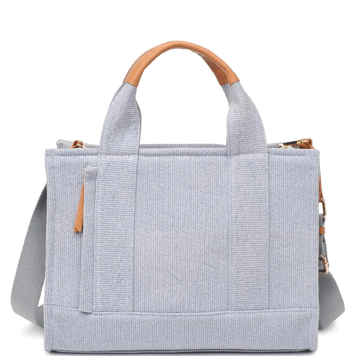 Minimalist Design Alana Satchel Bag - Blue - Shoulder Bags