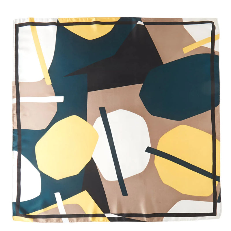 Modern Abstract Bandana Scarf - Green - SCARVES
