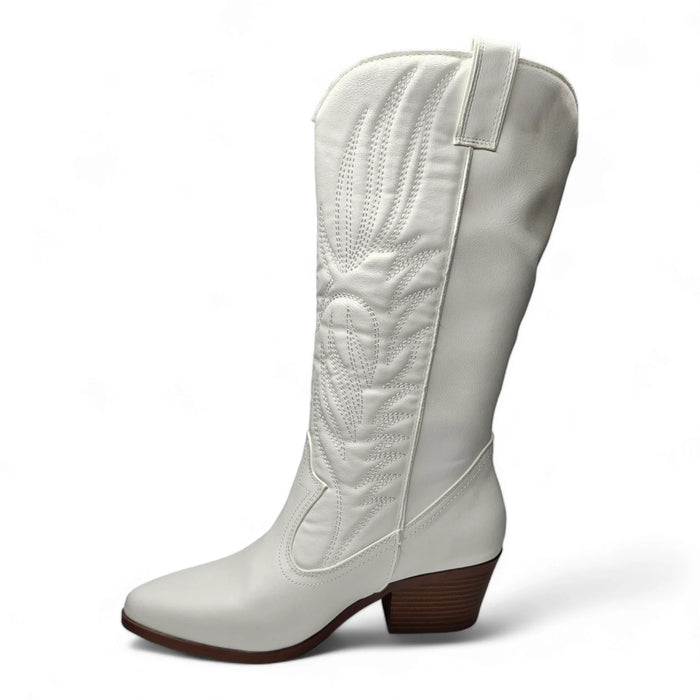Montana Western Embroidered Boot - White