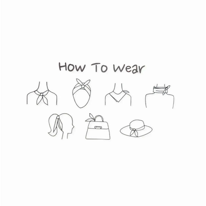 Guide on how to wear a Chic Neckerchief Floral Scarf with stylish options