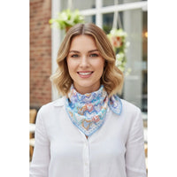 Multicolor Heart Print Square Bandana Scarf