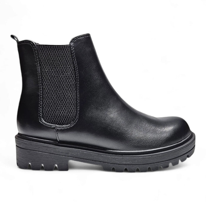 Paden Round Toe Chelsea High Top Bootie - Black