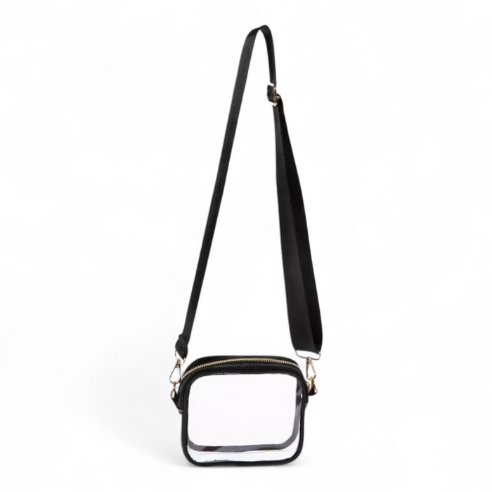 Clear Stadium Crossbody Bag - Black