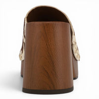 Emmerie Cowhide Platform Mule Heel