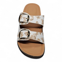 Butterfly Double Buckle Comfort Slide