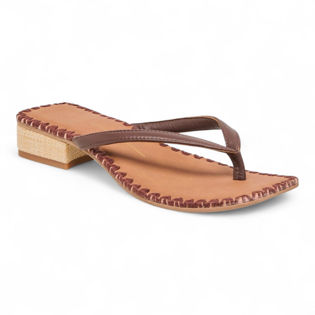 Barty Woven Block Heel Slip-On Sandals