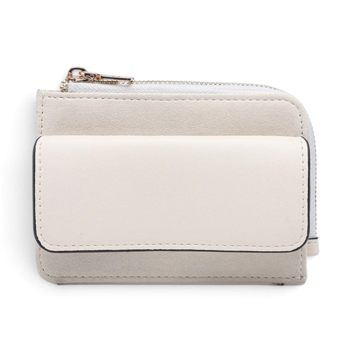 Joanna Suede Wallet - Off White