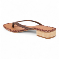 Barty Woven Block Heel Slip-On Sandals