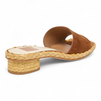 Dixi Slide-Low Raffia Heel Dress Sandals
