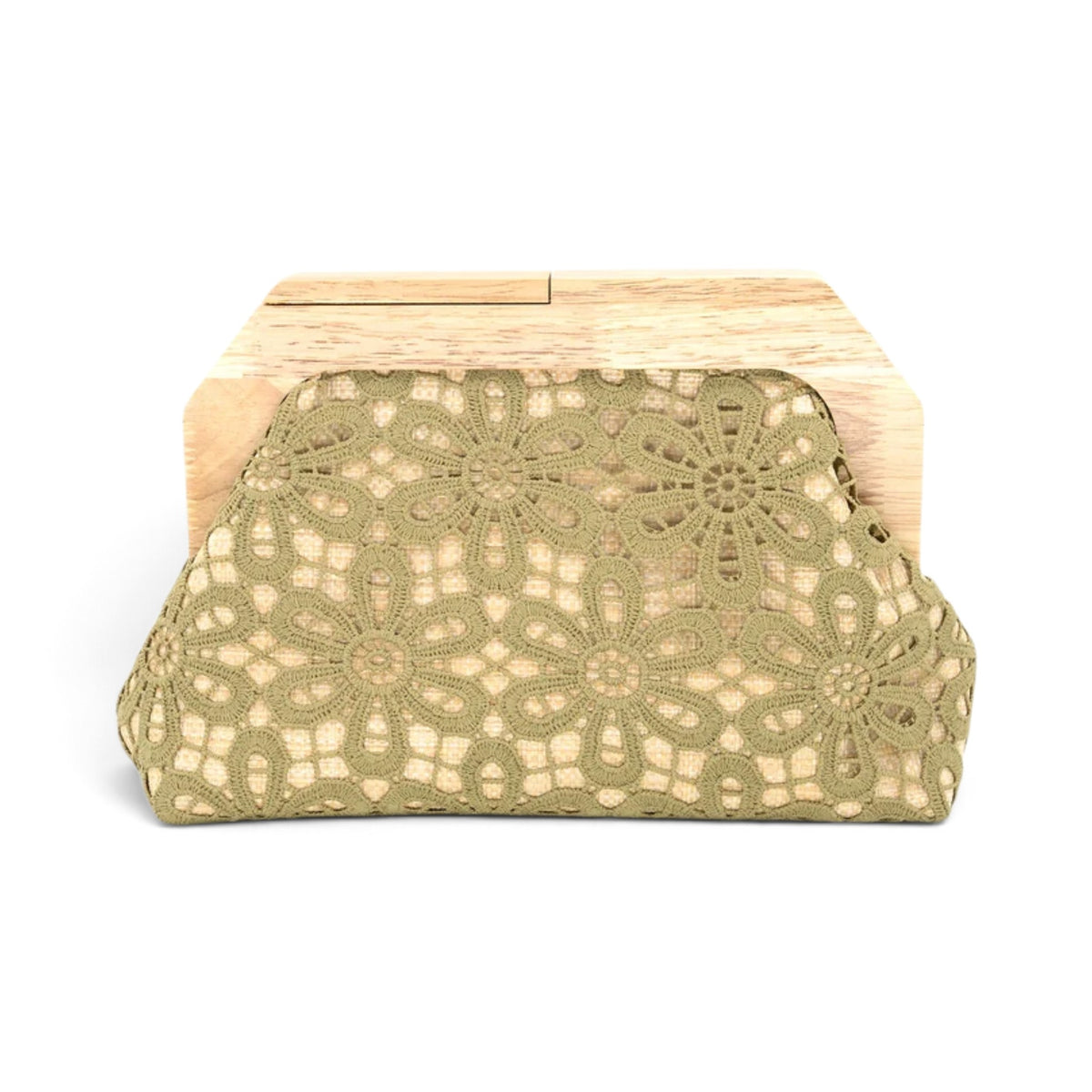Floral Cut Terra clutch