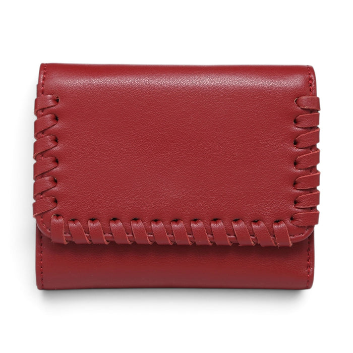 Logan Whipstitch Wallet - Merlot