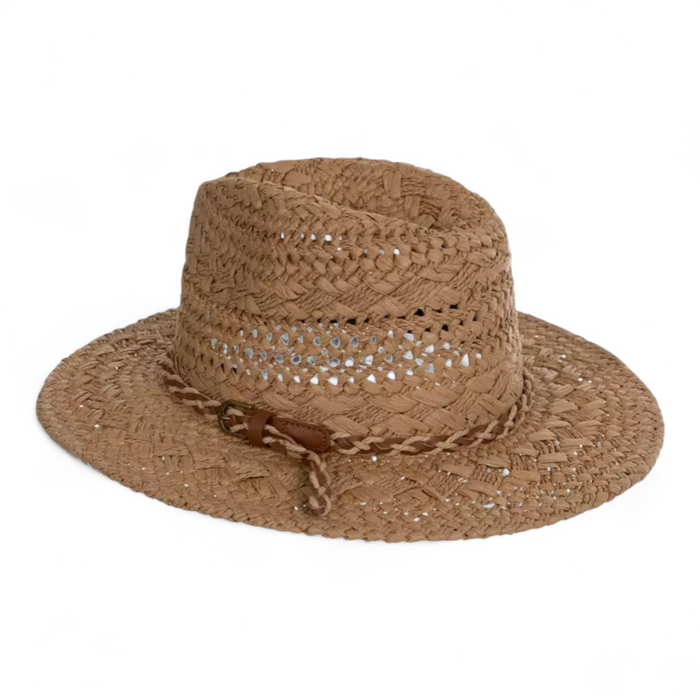 Del Mar Straw Hat With Rope Buckle