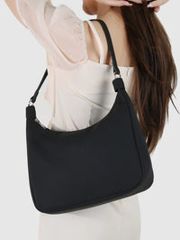 Classic Black Crescent Hobo Bag