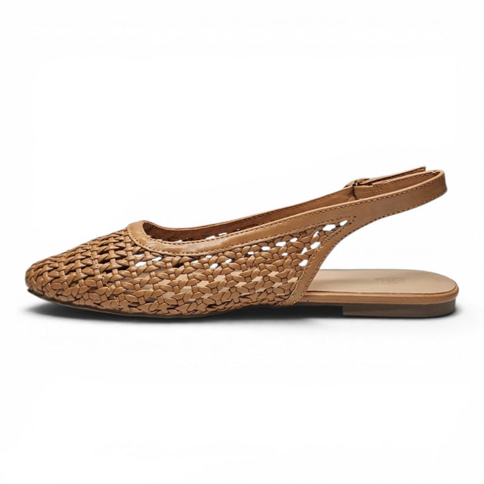 Caring Woven Sling Flat - Tan