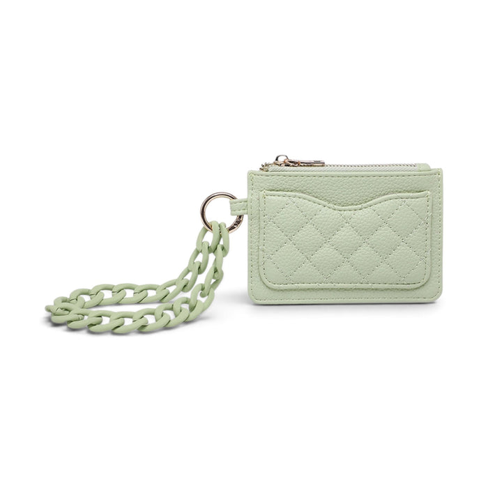 Rhodes Quilted Bangle Wallet - Pale Lime