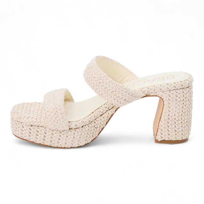 Echo Slip-on Platform Sandal - Natural