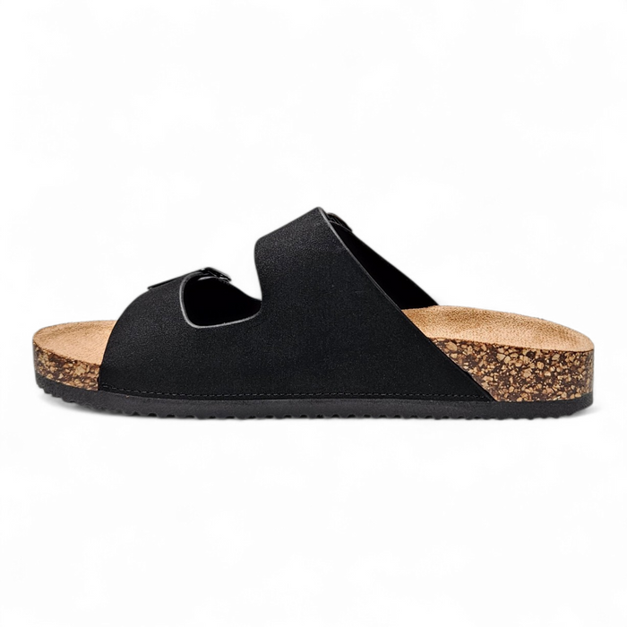 Jete Double Buckle Sandal - Black