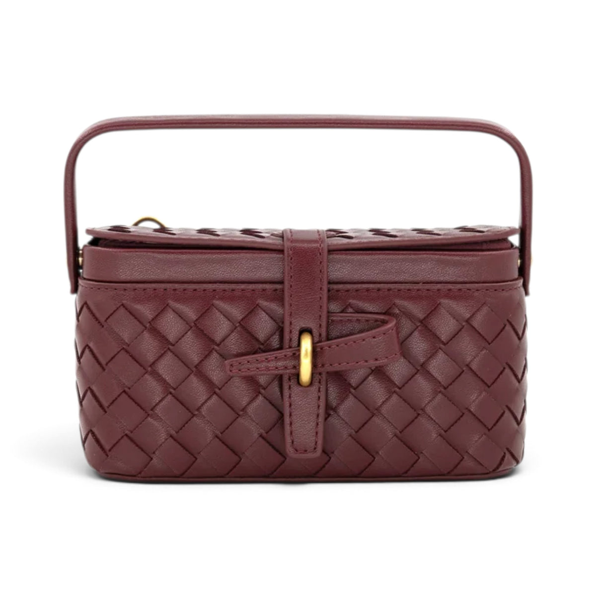 Elena Woven Box Handle Bag